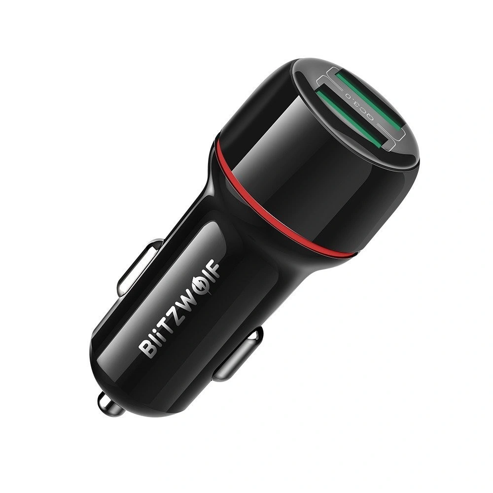 Hurtownia GSM - Ładowarka samochodowa Blitzwolf BW-SD5, 25W, QC 3.0, 2x USB (czarna) - BLZ226BLK - {ean13} - Hurt