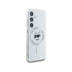 Hurtownia GSM - Karl Lagerfeld Buton Choupette cu Logo Imprimat MagSafe Samsung Galaxy S25 alb - KLD21877 - {ean13} - Hurt