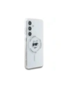 Hurtownia GSM - Karl Lagerfeld Buton Choupette cu Logo Imprimat MagSafe Samsung Galaxy S25 alb - KLD21877 - {ean13} - Hurt