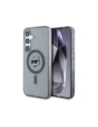 Karl Lagerfeld Button Choupette Kopf Gedrucktes Logo MagSafe Samsung Galaxy S25 schwarz