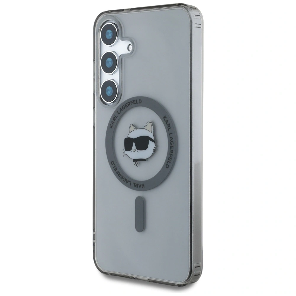 Hurtownia GSM - Karl Lagerfeld Buton Choupette Cap Tipărit Logo MagSafe Samsung Galaxy S25 negru - KLD21878 - {ean13} - Hurt