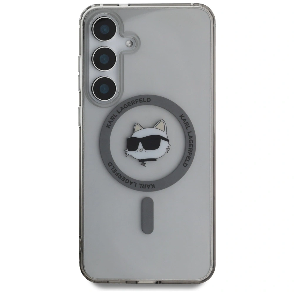 Hurtownia GSM - Karl Lagerfeld Buton Choupette Cap Tipărit Logo MagSafe Samsung Galaxy S25 negru - KLD21878 - {ean13} - Hurt