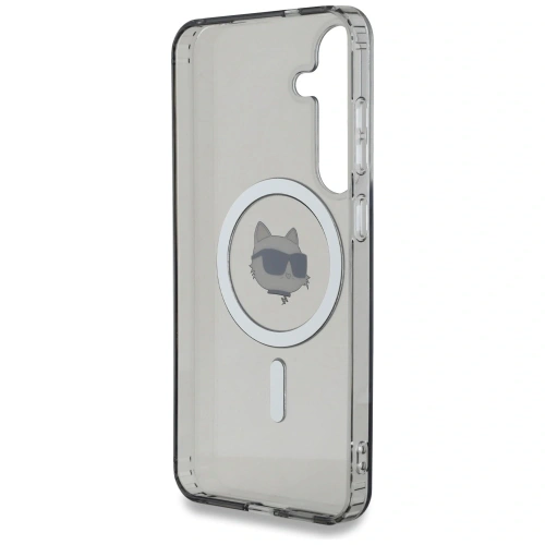 Etui Karl Lagerfeld Button Choupette Head Printed Logo MagSafe do Samsung Galaxy S25 czarny