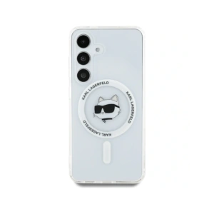 Hurtownia GSM - Karl Lagerfeld Buton Choupette Cap Tipărit Logo MagSafe Samsung Galaxy S25+ Plus alb - KLD21879 - {ean13} - Hurt