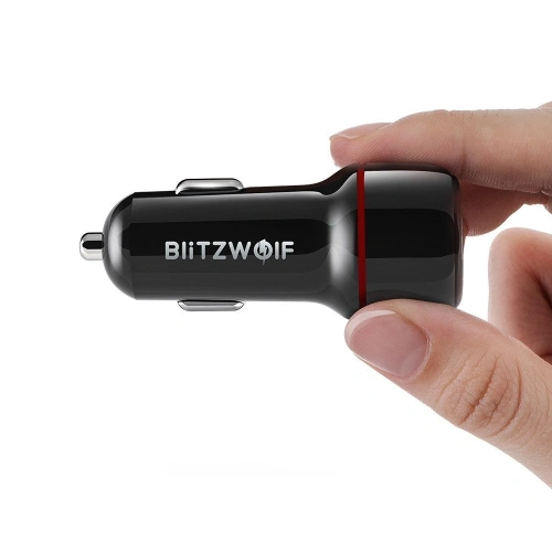 Ładowarka samochodowa Blitzwolf BW-SD5, 25W, QC 3.0, 2x USB (czarna)