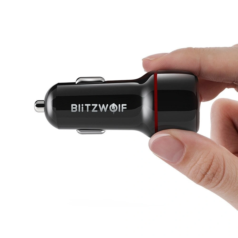 Hurtownia GSM - Ładowarka samochodowa Blitzwolf BW-SD5, 25W, QC 3.0, 2x USB (czarna) - BLZ226BLK - {ean13} - Hurt