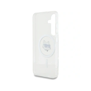 Hurtownia GSM - Karl Lagerfeld Buton Choupette Cap Tipărit Logo MagSafe Samsung Galaxy S25+ Plus alb - KLD21879 - {ean13} - Hurt
