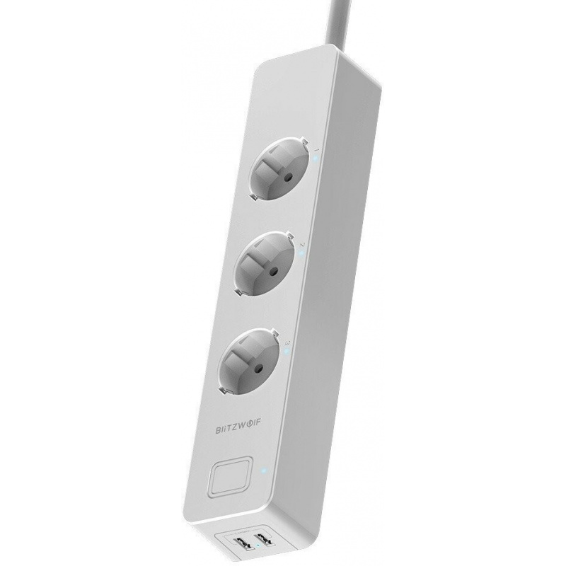 BlitzWolf Distributor - 5907489603720 - BLZ227 - Blitzwolf BW-SHP9 Smart Power Strip 3300W 3 Outlets EU with Dual USB 2.4A - B2B homescreen