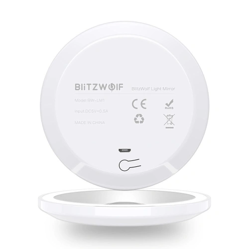Podświetlane lustro LED Blitzwolf BW-LM1, USB