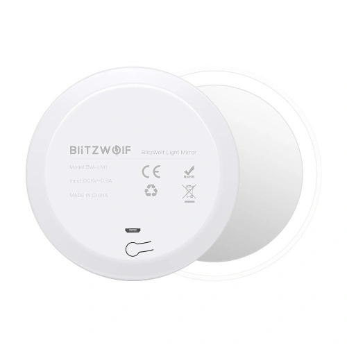 Podświetlane lustro LED Blitzwolf BW-LM1, USB