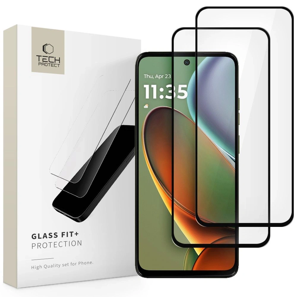 Wholesale Tech-Protect Glass Fit+ Motorola Moto G15 / G15 Power / G05 / E15 Black [2 PACK] - THP3858 - {ean13} - Hurt