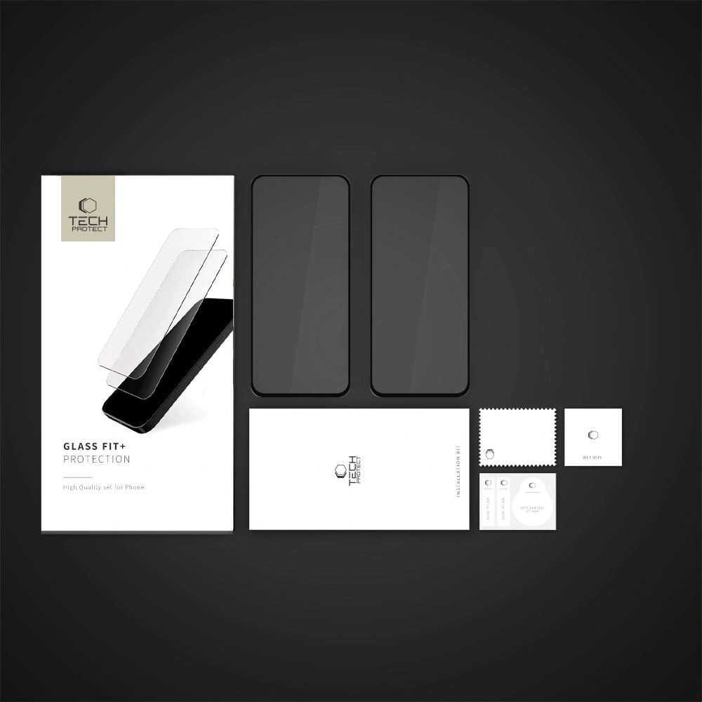 Wholesale Tech-Protect Glass Fit+ Motorola Moto G15 / G15 Power / G05 / E15 Black [2 PACK] - THP3858 - {ean13} - Hurt
