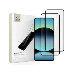Hurtownia GSM - Tvrzené sklo Tech-Protect Glass Fit+ Xiaomi Redmi Note 14 4G / 5G Černé [2 PACK] - THP3859 - {ean13} - Hurt