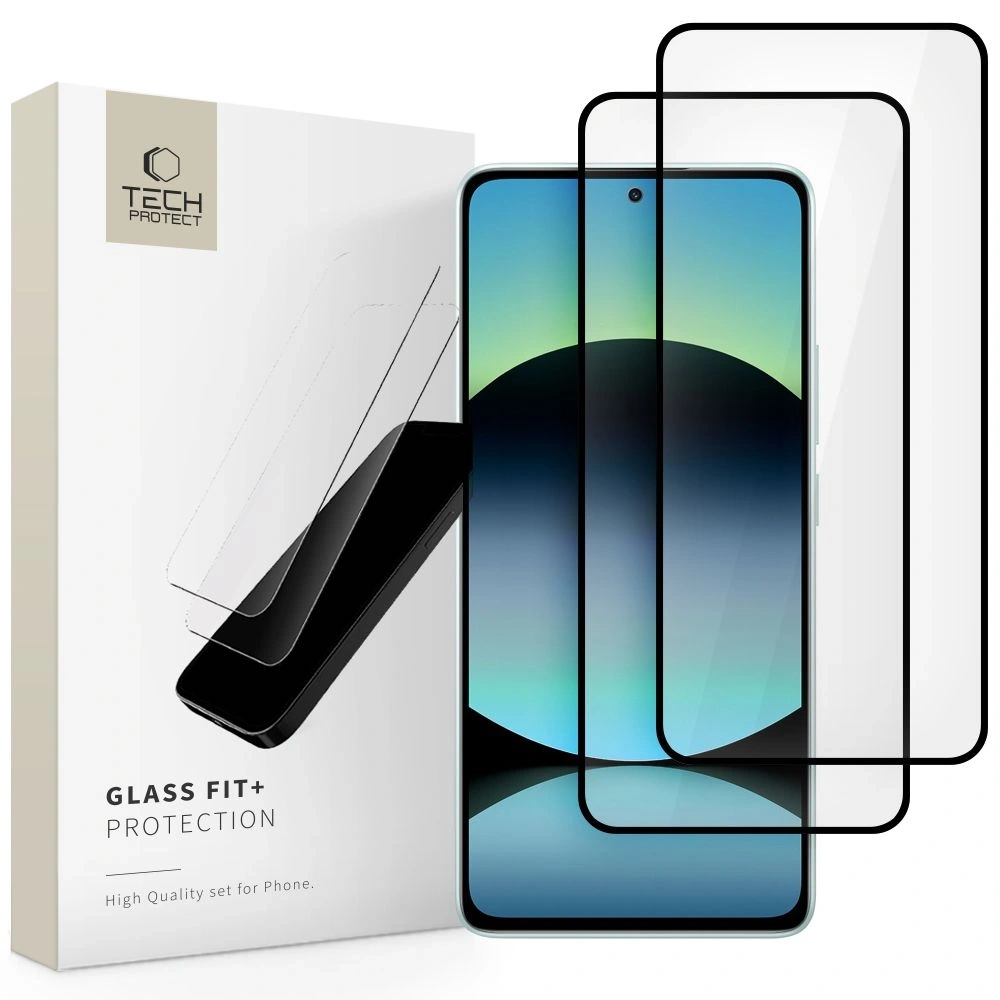 Wholesale Tech-Protect Glass Fit+ Xiaomi Redmi Note 14 4G / 5G Black [2 PACK] - THP3859 - {ean13} - Hurt