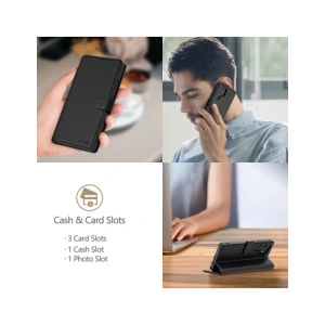 Hurtownia GSM - Etui z klapką Tech-Protect Wallet Motorola Moto G05 / E15 Matná černá - THP3860 - {ean13} - Hurt