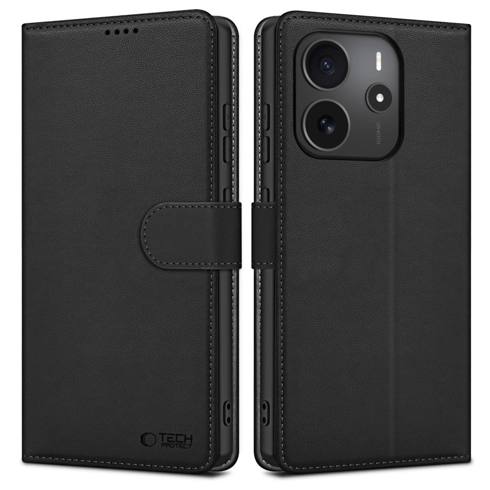 Hurtownia GSM - Tech-Protect Pénztárca Xiaomi Redmi Note 14 4G / LTE Matt Fekete - THP3861 - {ean13} - Hurt