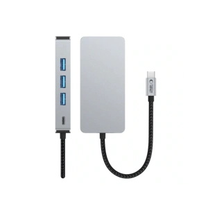Hurtownia GSM - Tech-Protect HB05 HUB Adapter 9in1 USB-C + USB-A 2.0 + USB-A 3.0 + HDMI 4K60Hz + SD/TF + PD 100W + Ethernet RJ45 1000Mbps Space Grey - THP3863 - {ean13} - Hurt