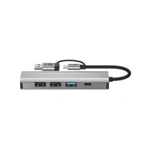 Hurtownia GSM - Tech-Protect HB03 HUB Adapter 5in1 USB-C + USB-A 2.0 + USB-A 3.0 + Ethernet RJ45 Raumgrau - THP3864 - {ean13} - Hurt