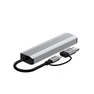 Hurtownia GSM - Tech-Protect HB03 HUB Adapter 5in1 USB-C + USB-A 2.0 + USB-A 3.0 + Ethernet RJ45 Raumgrau - THP3864 - {ean13} - Hurt