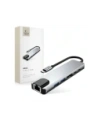 Hurtownia GSM - Tech-Protect HB02 HUB Adapter 6in1 USB-C + USB-A 2.0 + USB-A 3.0 + HDMI 4K30Hz + Ethernet RJ45 + PD 100W Space Grey - THP3865 - {ean13} - Hurt