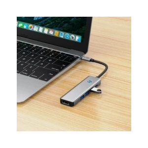 Hurtownia GSM - Tech-Protect HB01 HUB Adapter 5in1 USB-C + USB-A 3.0 + HDMI 4K60Hz + PD 100W Space Grey - THP3866 - {ean13} - Hurt