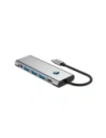 Hurtownia GSM - Tech-Protect HB04 HUB Adapter 9in1 USB-C + USB-A 2.0 + USB-A 3.0 + HDMI 4K60Hz + SD/TF + PD 100W + Jack 3.5mm Gri Spațial - THP3867 - {ean13} - Hurt