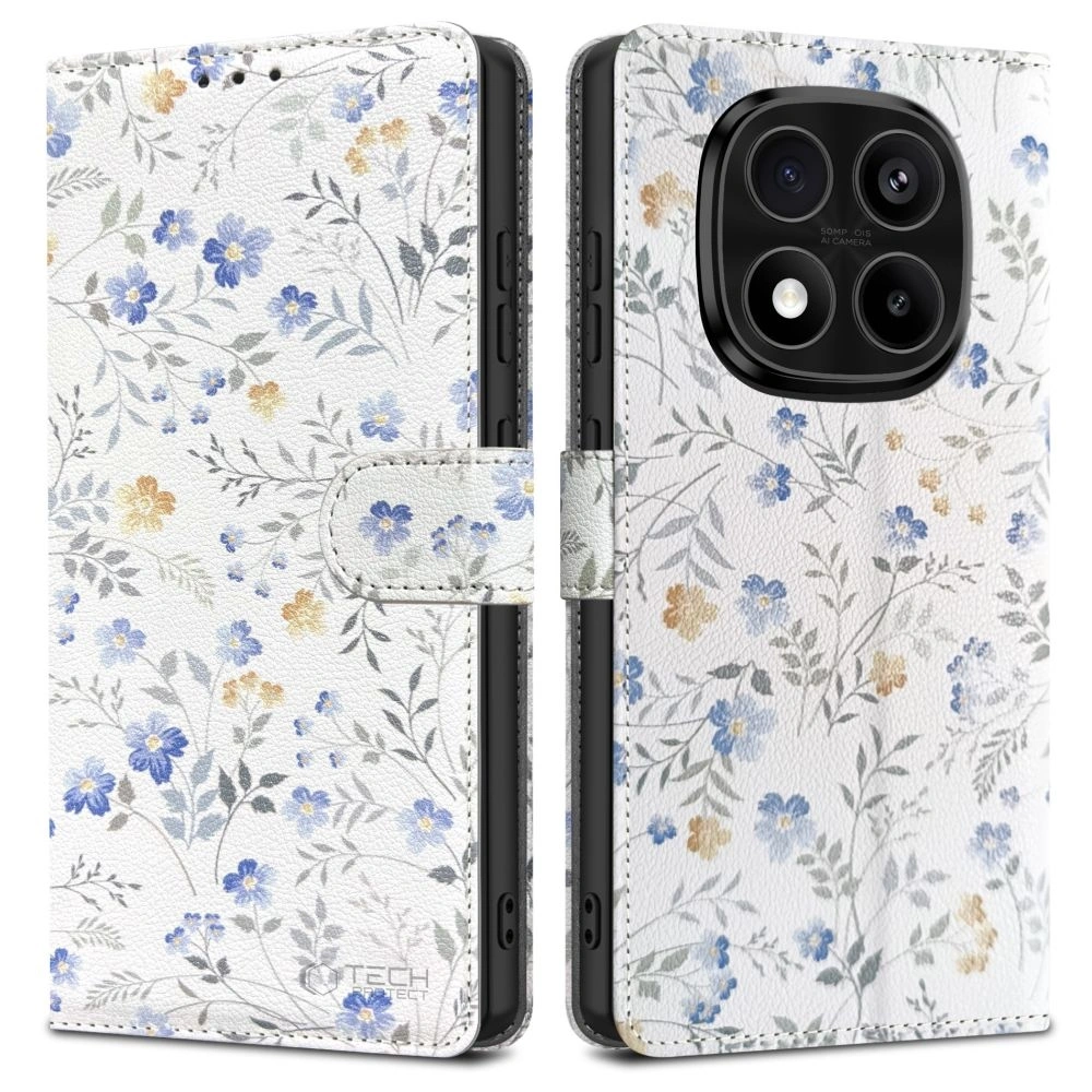 Hurtownia GSM - Etui z klapką Tech-Protect Wallet Xiaomi Redmi Note 14 Pro 5G / Pro+ Plus 5G / Poco X7 5G Jarní květiny - THP3875 - {ean13} - Hurt