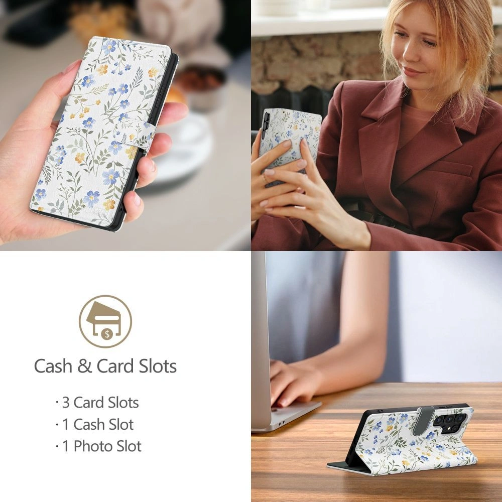 Hurtownia GSM - Etui z klapką Tech-Protect Wallet Xiaomi Redmi Note 14 Pro 5G / Pro+ Plus 5G / Poco X7 5G Jarní květiny - THP3875 - {ean13} - Hurt