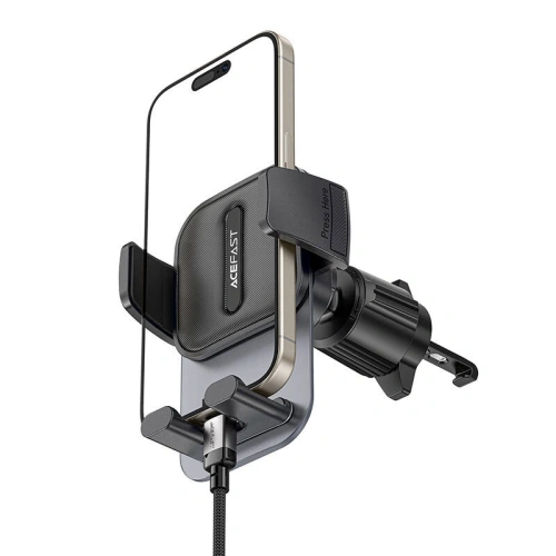 Uchwyt samochodowy do kratki wentylacyjnej Acefast D25 (czarny)