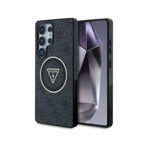 Wholesale Guess 4G Glitter Triangle Buttons MagSafe Samsung Galaxy S25 Ultra black - GUE4286 - {ean13} - Hurt