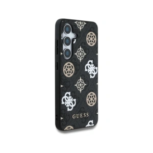 Wholesale Guess 4G Printed Colored Peony Pattern MagSafe Samsung Galaxy S25 black - GUE4287 - {ean13} - Hurt