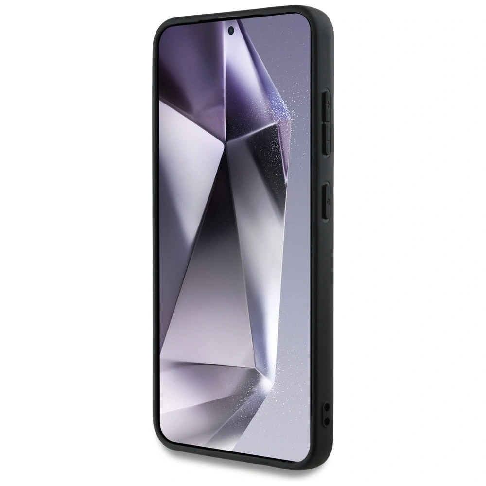 Hurtownia GSM - Etui Guess 4G tištěný barevný vzor pivoňky MagSafe pro Samsung Galaxy S25 černý - GUE4287 - {ean13} - Hurt