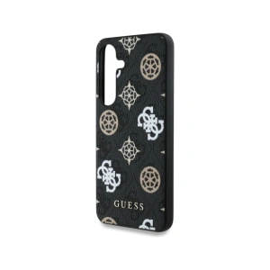 Wholesale Guess 4G Printed Colored Peony Pattern MagSafe Samsung Galaxy S25 black - GUE4287 - {ean13} - Hurt