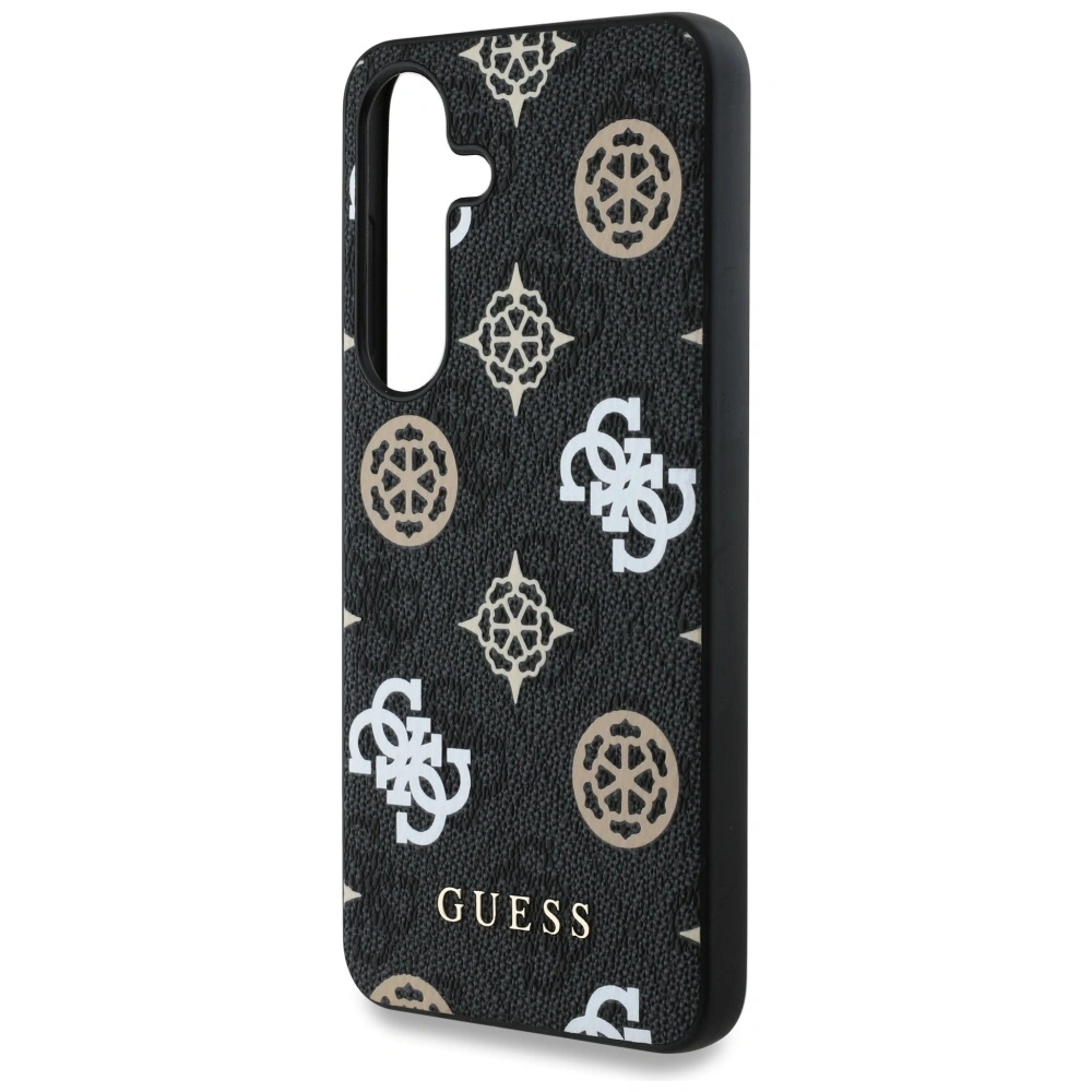 Hurtownia GSM - Etui Guess 4G Printed Colored Peony Pattern MagSafe do Samsung Galaxy S25 czarny - GUE4287 - {ean13} - Hurt