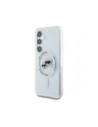Hurtownia GSM - Karl Lagerfeld Buton Karl & Choupette Capete imprimate cu logo MagSafe Samsung Galaxy S25+ Plus alb - KLD21881 - {ean13} - Hurt