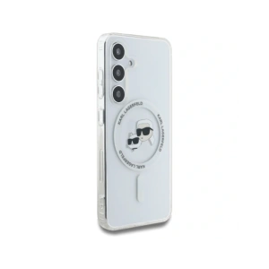 Hurtownia GSM - Karl Lagerfeld Buton Karl & Choupette Capete Tipărite Logo MagSafe Samsung Galaxy S25 alb - KLD21882 - {ean13} - Hurt