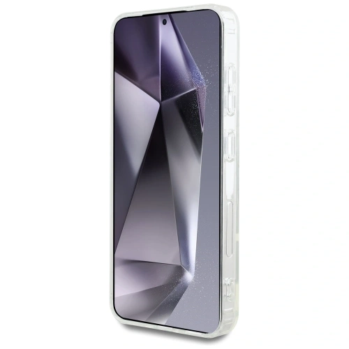 Etui Karl Lagerfeld Button Karl & Choupette Heads Printed Logo MagSafe do Samsung Galaxy S25 biały