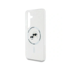 Hurtownia GSM - Karl Lagerfeld Buton Karl & Choupette Capete Tipărite Logo MagSafe Samsung Galaxy S25 alb - KLD21882 - {ean13} - Hurt