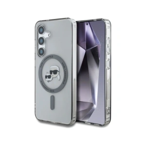 Hurtownia GSM - Karl Lagerfeld Buton Karl & Choupette Capete Tipărit Logo MagSafe Samsung Galaxy S25+ Plus negru - KLD21883 - {ean13} - Hurt