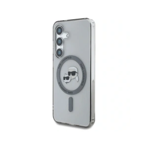 Hurtownia GSM - Karl Lagerfeld Buton Karl & Choupette Capete Tipărit Logo MagSafe Samsung Galaxy S25+ Plus negru - KLD21883 - {ean13} - Hurt