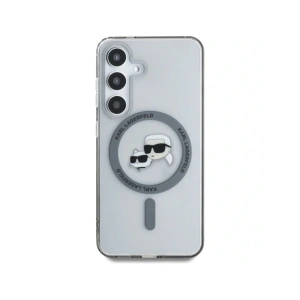 Hurtownia GSM - Karl Lagerfeld Buton Karl & Choupette Capete Tipărit Logo MagSafe Samsung Galaxy S25+ Plus negru - KLD21883 - {ean13} - Hurt