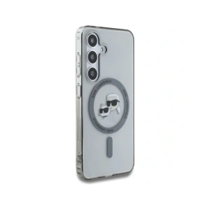 Hurtownia GSM - Karl Lagerfeld Buton Karl & Choupette Capete Tipărit Logo MagSafe Samsung Galaxy S25+ Plus negru - KLD21883 - {ean13} - Hurt