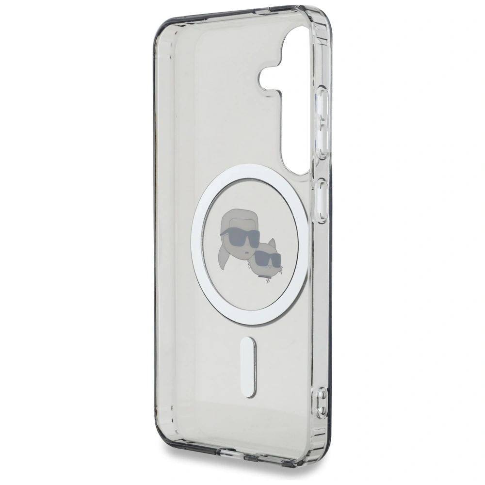 Hurtownia GSM - Karl Lagerfeld Buton Karl & Choupette Capete Tipărit Logo MagSafe Samsung Galaxy S25+ Plus negru - KLD21883 - {ean13} - Hurt
