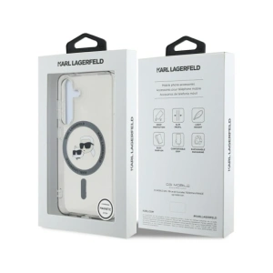 Hurtownia GSM - Karl Lagerfeld Buton Karl & Choupette Capete Tipărit Logo MagSafe Samsung Galaxy S25+ Plus negru - KLD21883 - {ean13} - Hurt