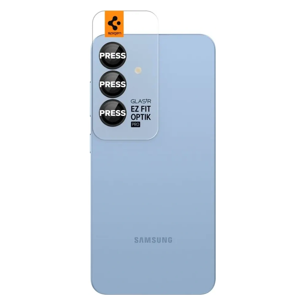 Wholesale Spigen Optik Pro Glas.tr ez Fit Camera Protector Samsung Galaxy S25 Black [2 PACK] - SPN16629 - {ean13} - Hurt