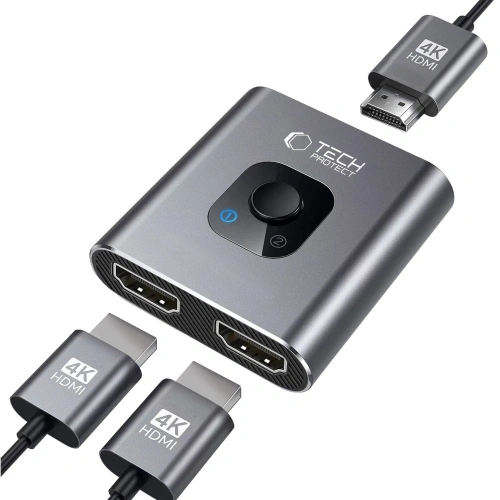 Adapter Tech-Protect HB07 HUB 2in1 HDMI 4K 60Hz Space Grey