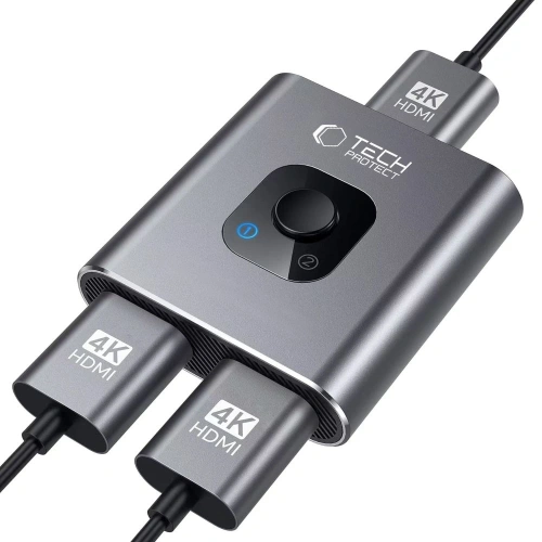 Adapter Tech-Protect HB07 HUB 2in1 HDMI 4K 60Hz Space Grey