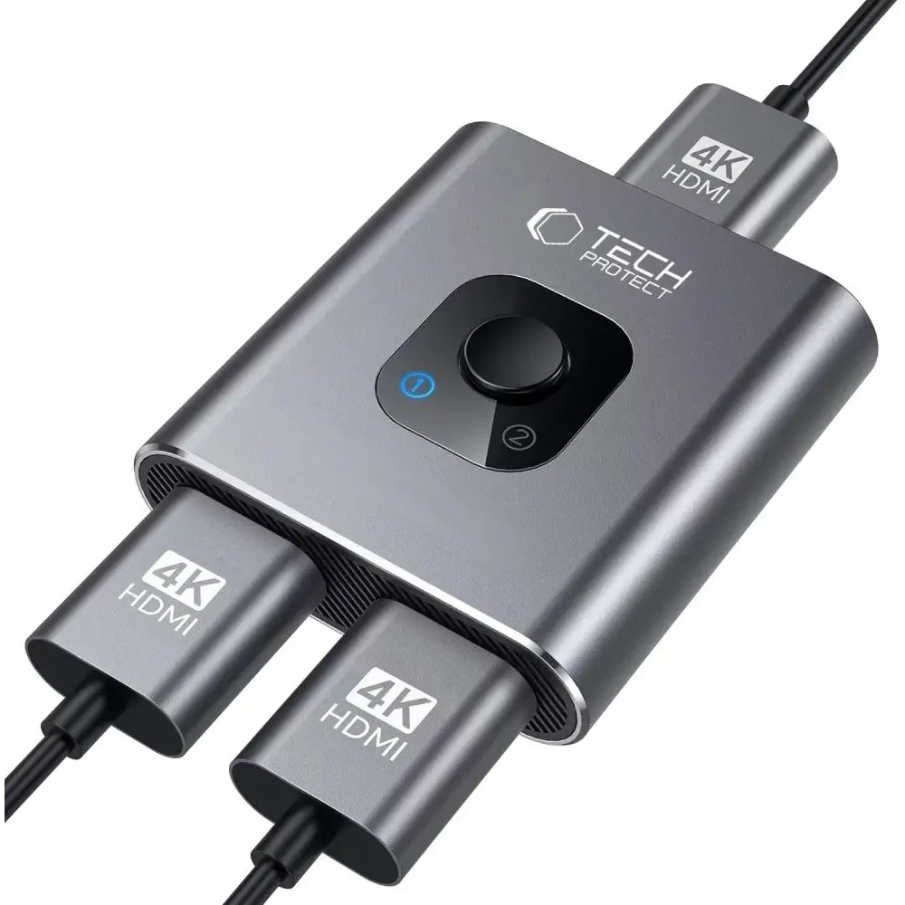 Hurtownia GSM - Tech-Protect HB07 HUB Adapter 2in1 HDMI 4K 60Hz Space Grey - THP3885 - {ean13} - Hurt