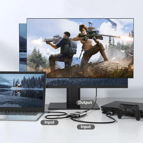 Adapter Tech-Protect HB07 HUB 2in1 HDMI 4K 60Hz Space Grey