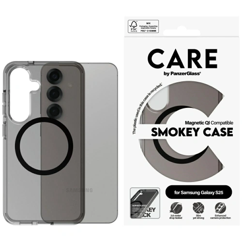 Etui CARE by PanzerGlass Flagship Urban Combat Black QI do Samsung Galaxy S25 dymny